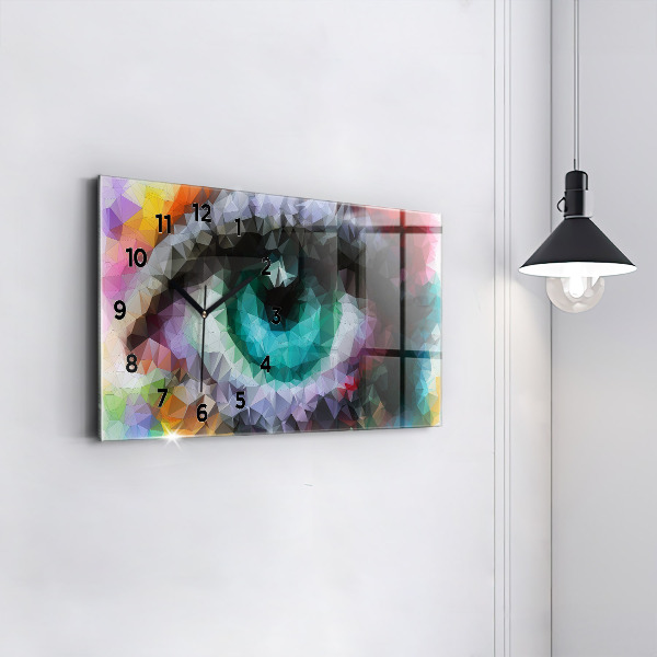 Orologio rettangolare Occhio umano colorato
