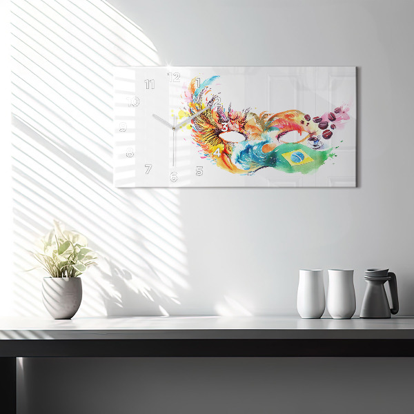 Orologio rettangolare Cultura - Bandiera brasiliana