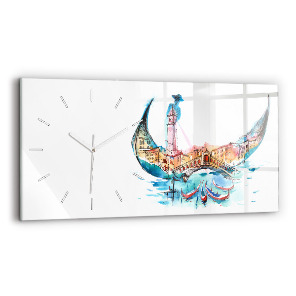 Orologio rettangolare Italia - Gondola Veneziana