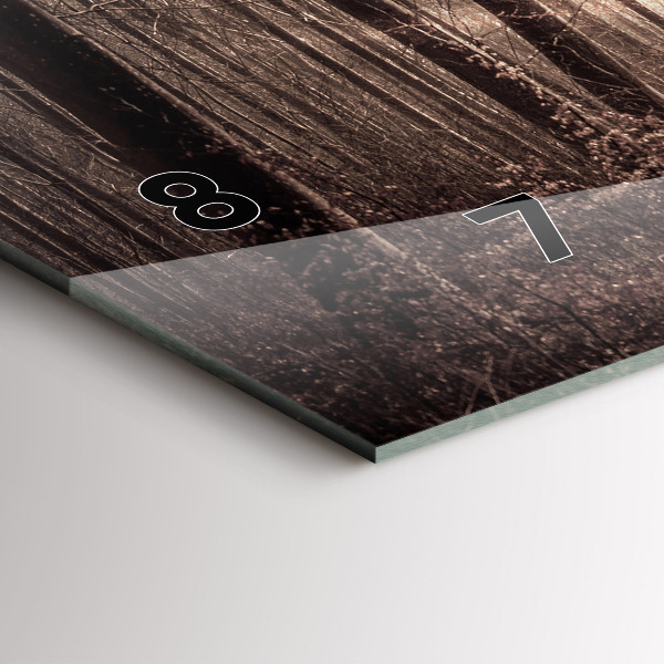 Orologio rettangolare Sentiero forestale in seppia