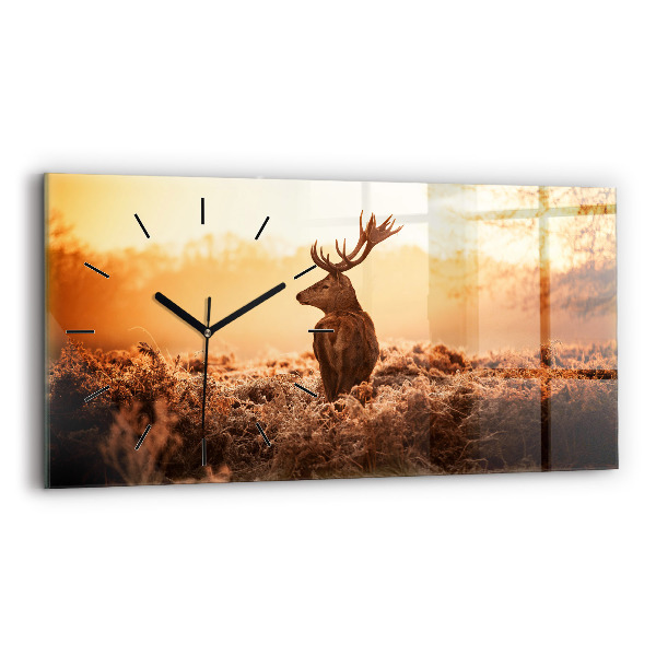 Orologio rettangolare Cervo all'alba