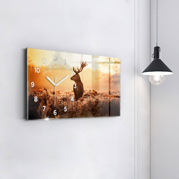 Orologio rettangolare Cervo all'alba