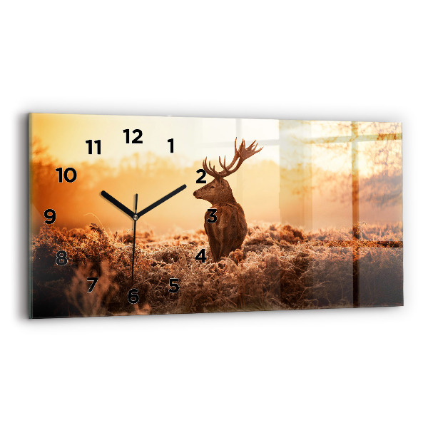 Orologio rettangolare Cervo all'alba