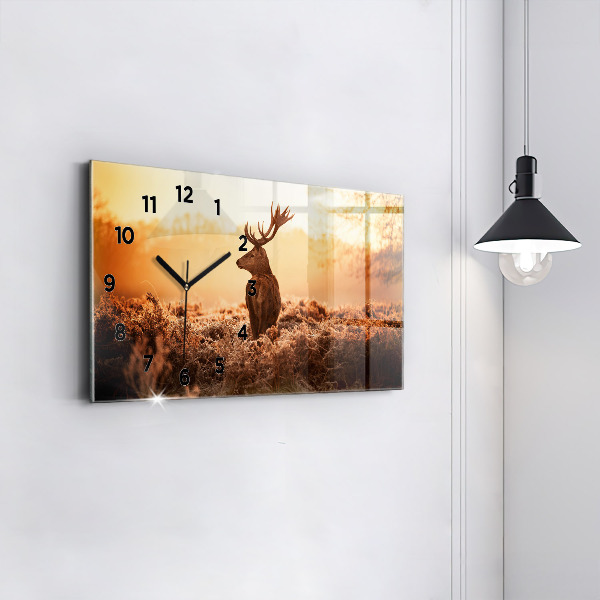 Orologio rettangolare Cervo all'alba