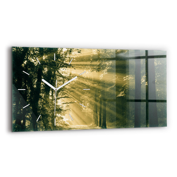Orologio rettangolare Foresta dei raggi del sole