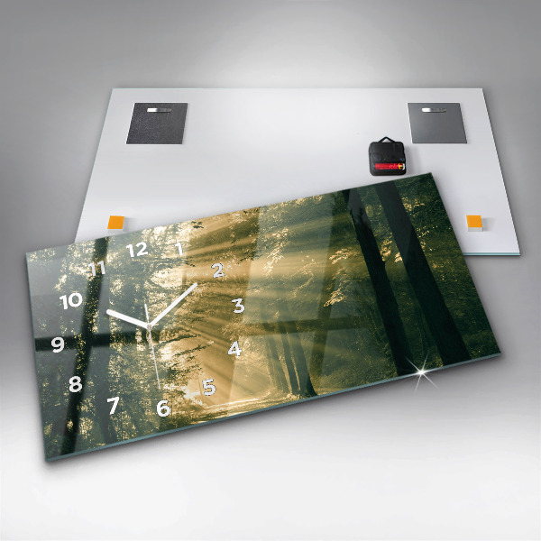 Orologio rettangolare Foresta dei raggi del sole