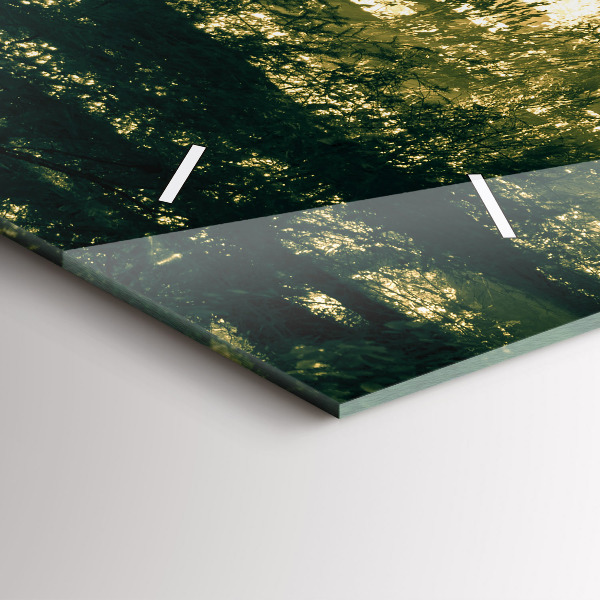 Orologio rettangolare Foresta dei raggi del sole