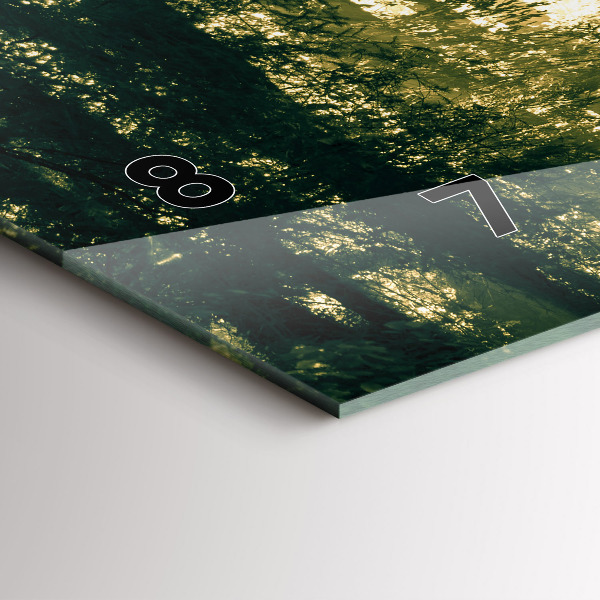 Orologio rettangolare Foresta dei raggi del sole