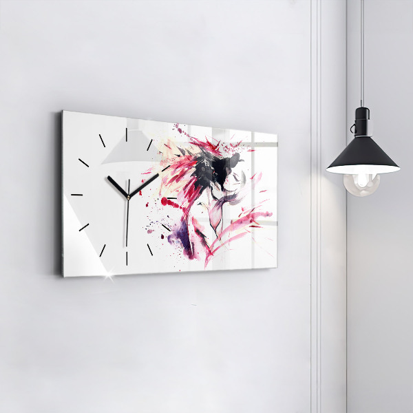 Orologio rettangolare Astrazione degli amanti