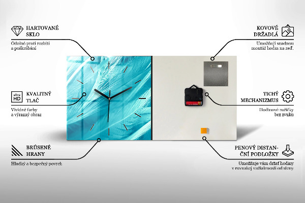 Orologio rettangolare Astrazione degli amanti