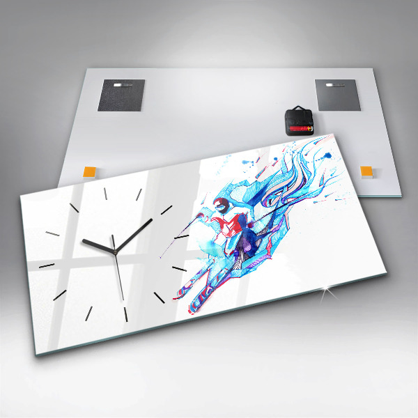 Orologio rettangolare Sciatore