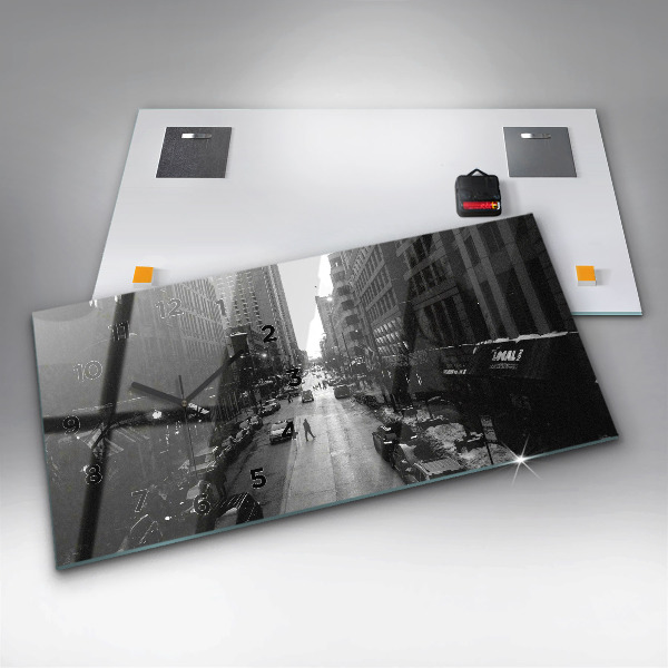 Orologio rettangolare Strade della città di Chicago