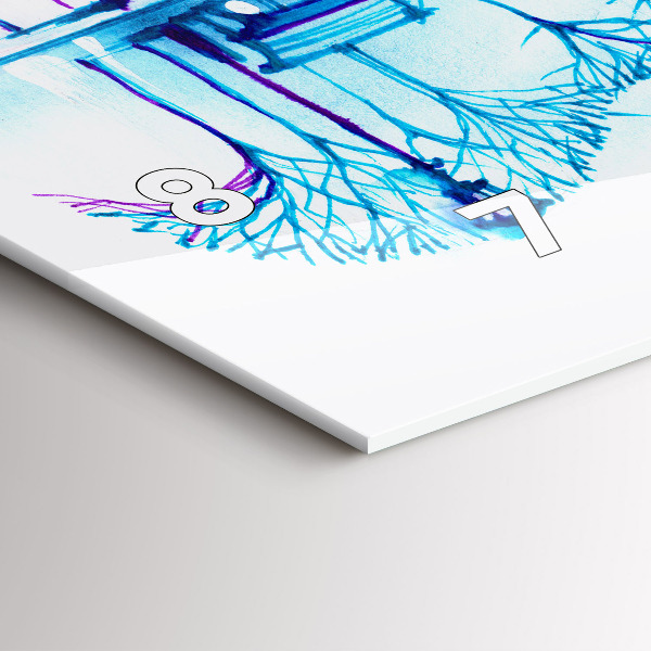 Orologio rettangolare Lago del parco del violoncello