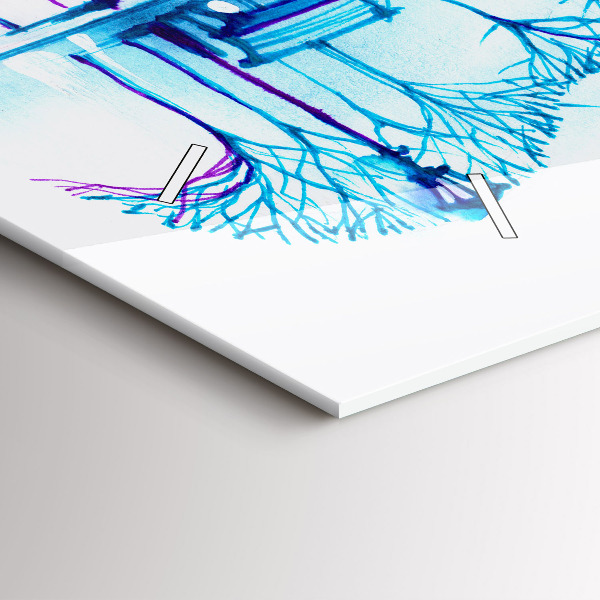 Orologio rettangolare Lago del parco del violoncello