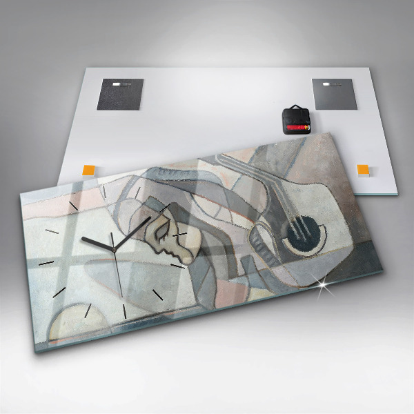 Orologio rettangolare Pittura astratta