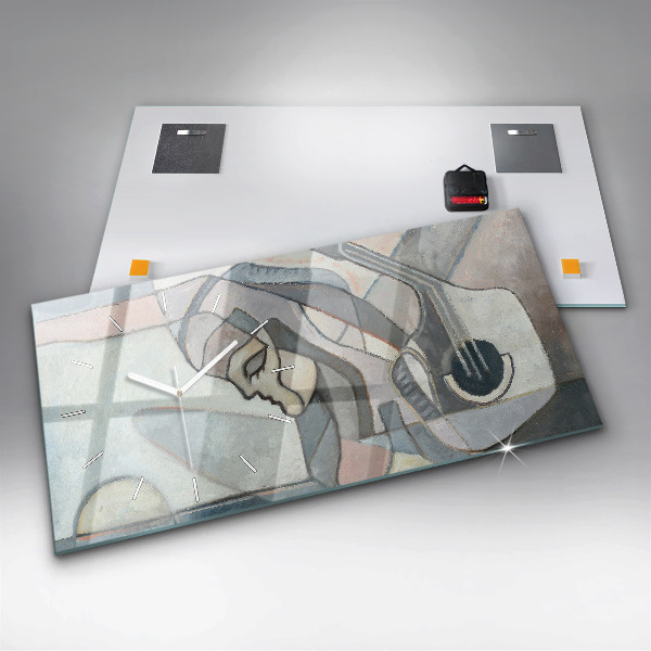 Orologio rettangolare Pittura astratta