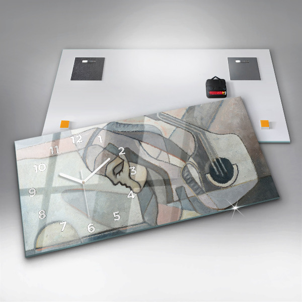 Orologio rettangolare Pittura astratta