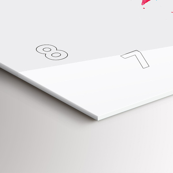 Orologio rettangolare Pappagallo rosso colorato