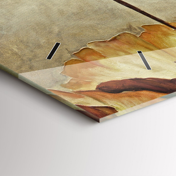 Orologio rettangolare Papaveri dipinti