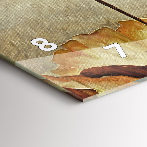 Orologio rettangolare Papaveri dipinti