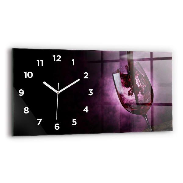 Orologio rettangolare Bicchiere da vino
