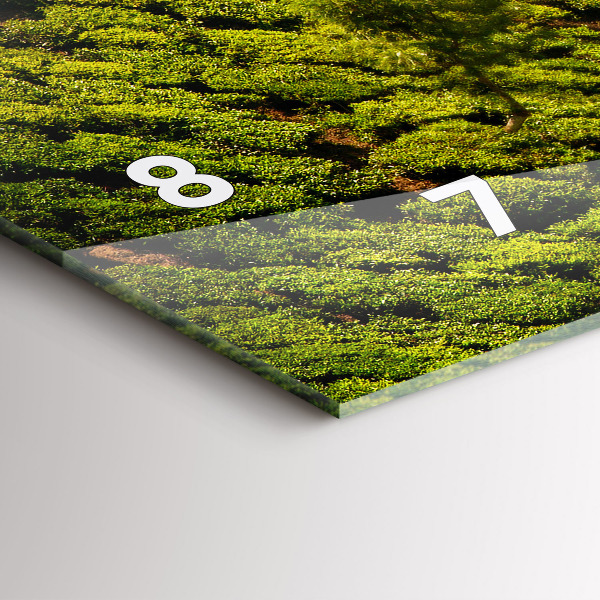 Orologio rettangolare Collina del tè