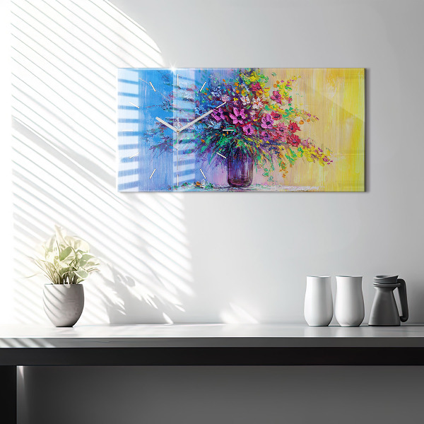 Orologi orizzontali Fiori in un vaso