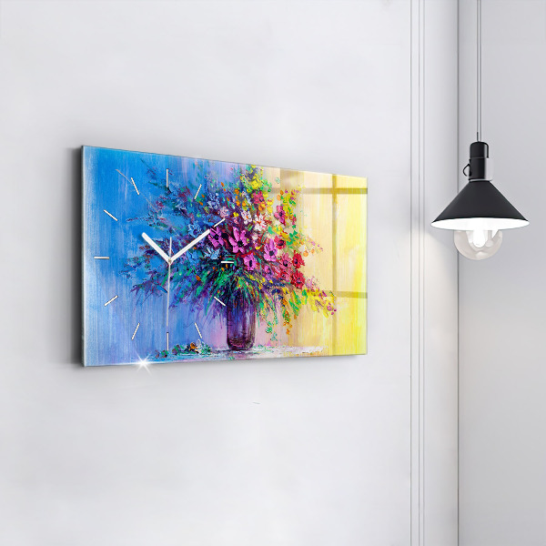 Orologi orizzontali Fiori in un vaso