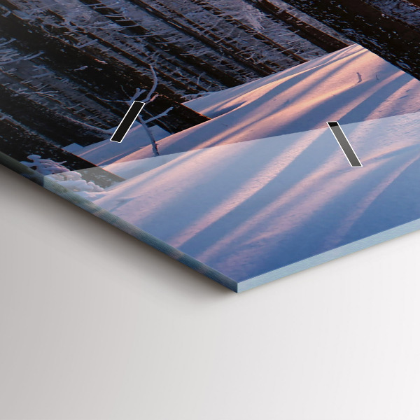 Orologio rettangolare Foresta del tramonto