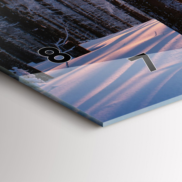 Orologio rettangolare Foresta del tramonto