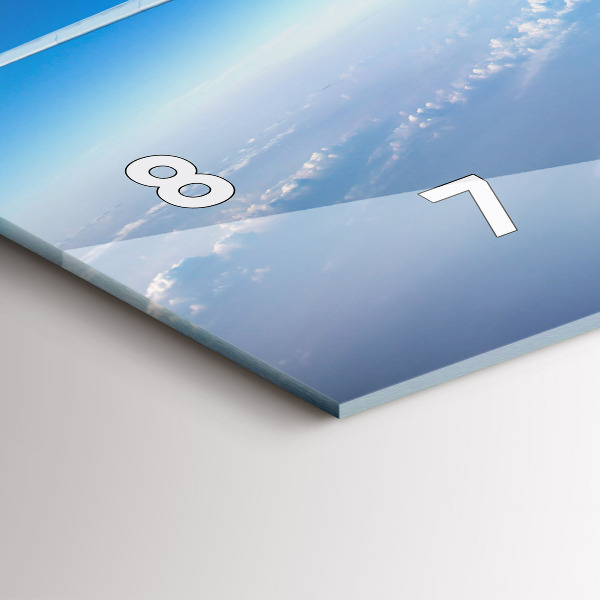 Orologio rettangolare Aereo delle nuvole