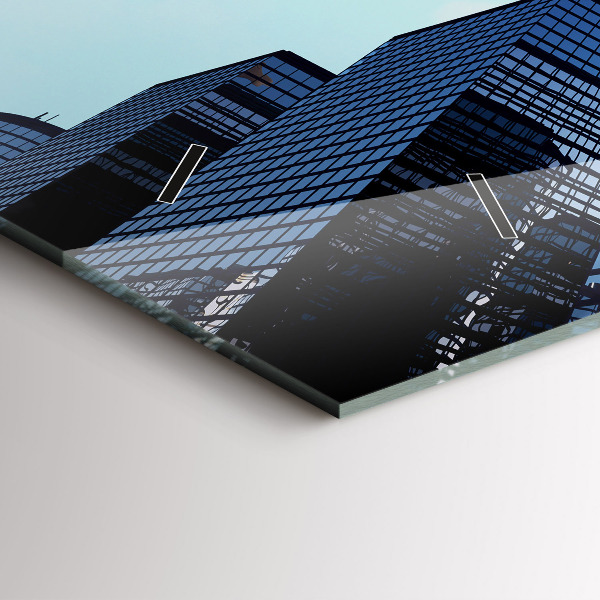 Orologio rettangolare Aereo sopra gli edifici