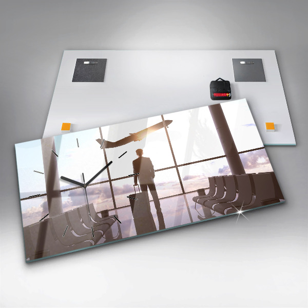 Orologio rettangolare Uomo all'aeroporto