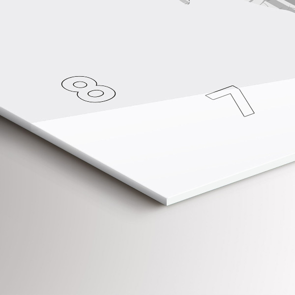 Orologio rettangolare Silhouette di una foresta di cervi