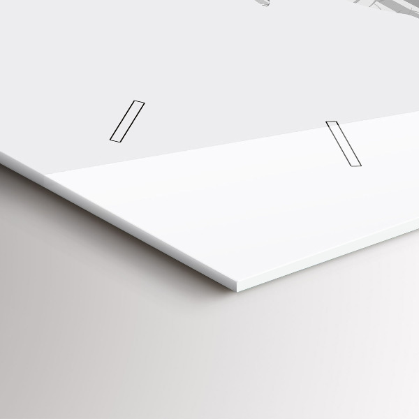 Orologio rettangolare Silhouette di una foresta di cervi