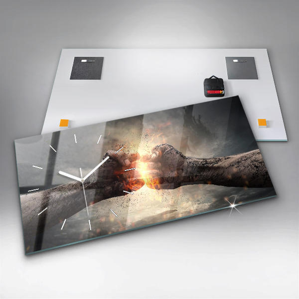 Orologio rettangolare Pugni Forza Potenza