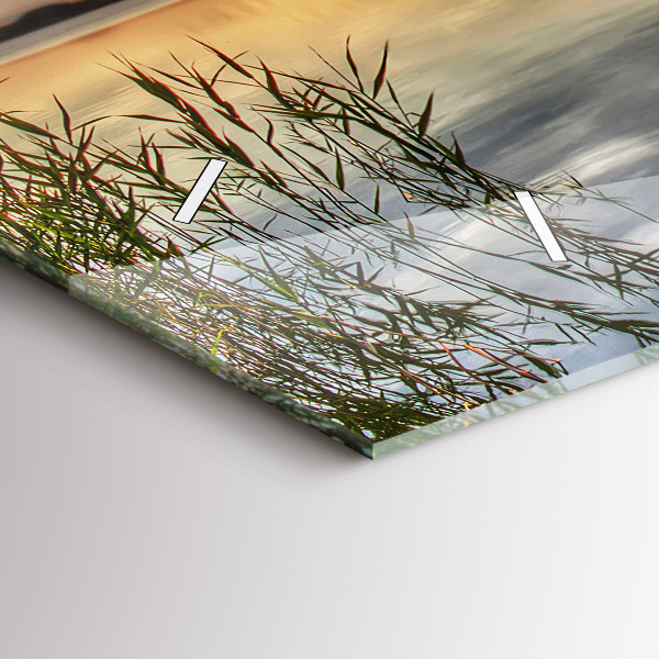 Orologio rettangolare Tramonto sul lago