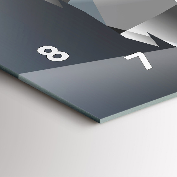 Orologio rettangolare Testa di lupo