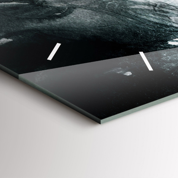 Orologio rettangolare Ritratto di una donna labbra rosse