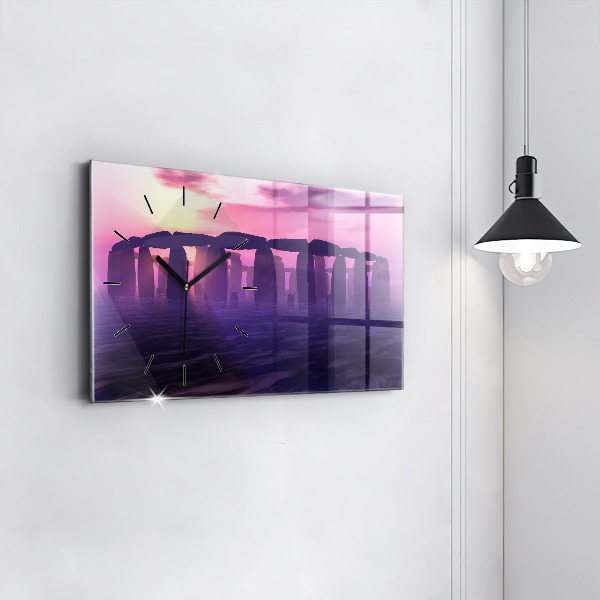 Orologio rettangolare Tramonto a Stonehenge