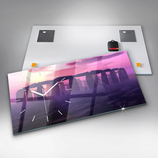 Orologio rettangolare Tramonto a Stonehenge