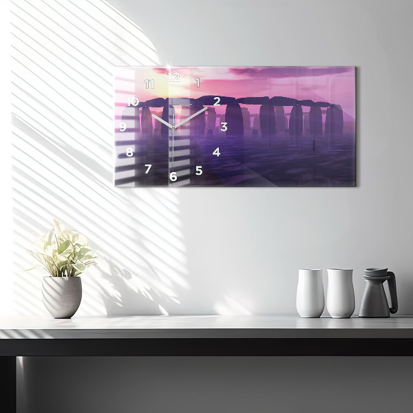 Orologio rettangolare Tramonto a Stonehenge