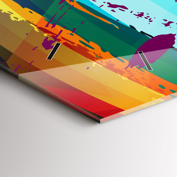 Orologio rettangolare Sfondo astratto