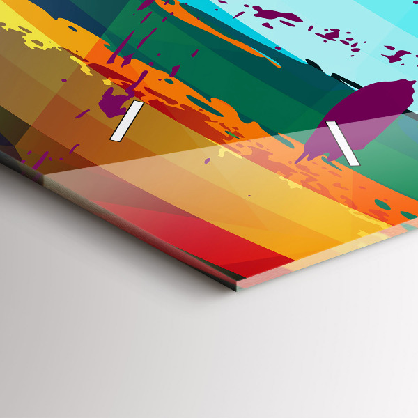 Orologio rettangolare Sfondo astratto