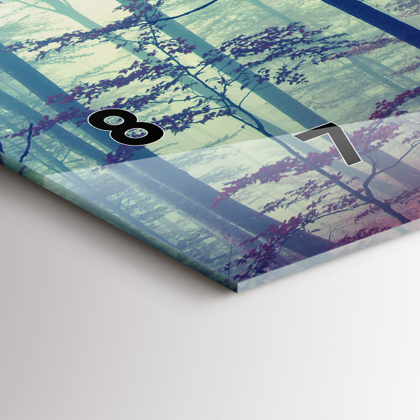 Orologio rettangolare Strada autunnale Foresta Nebbia