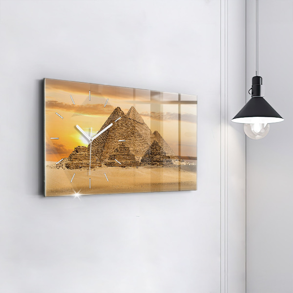 Orologio rettangolare Piramidi e tramonto