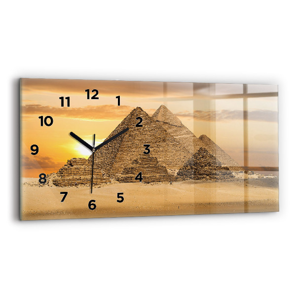 Orologio rettangolare Piramidi e tramonto