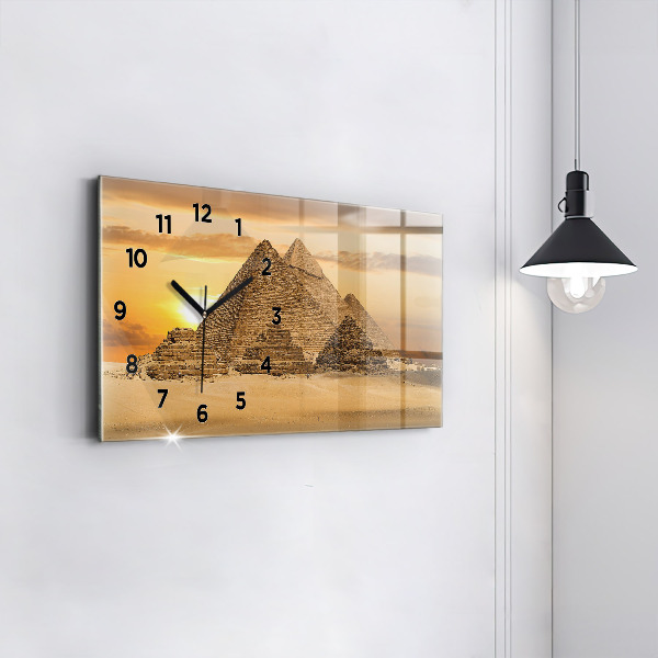 Orologio rettangolare Piramidi e tramonto