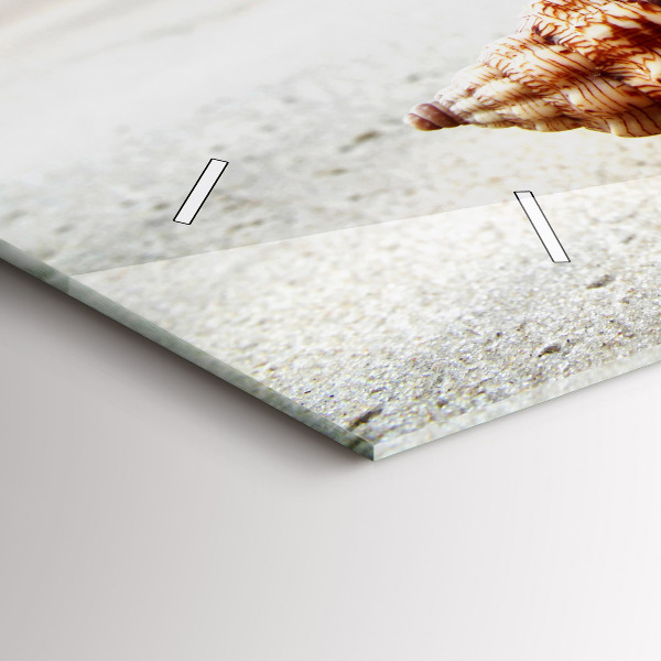 Orologio rettangolare Una conchiglia sulla spiaggia