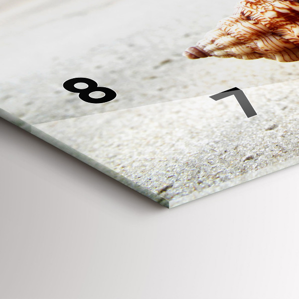 Orologio rettangolare Una conchiglia sulla spiaggia